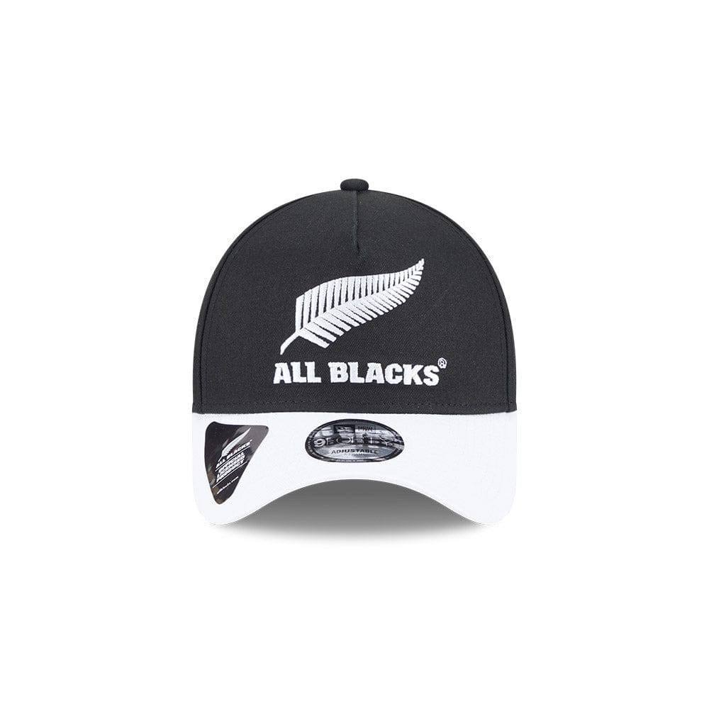 New Era 9FORTY 2 Tone A-Frame Snapback All Blacks - Black / White
