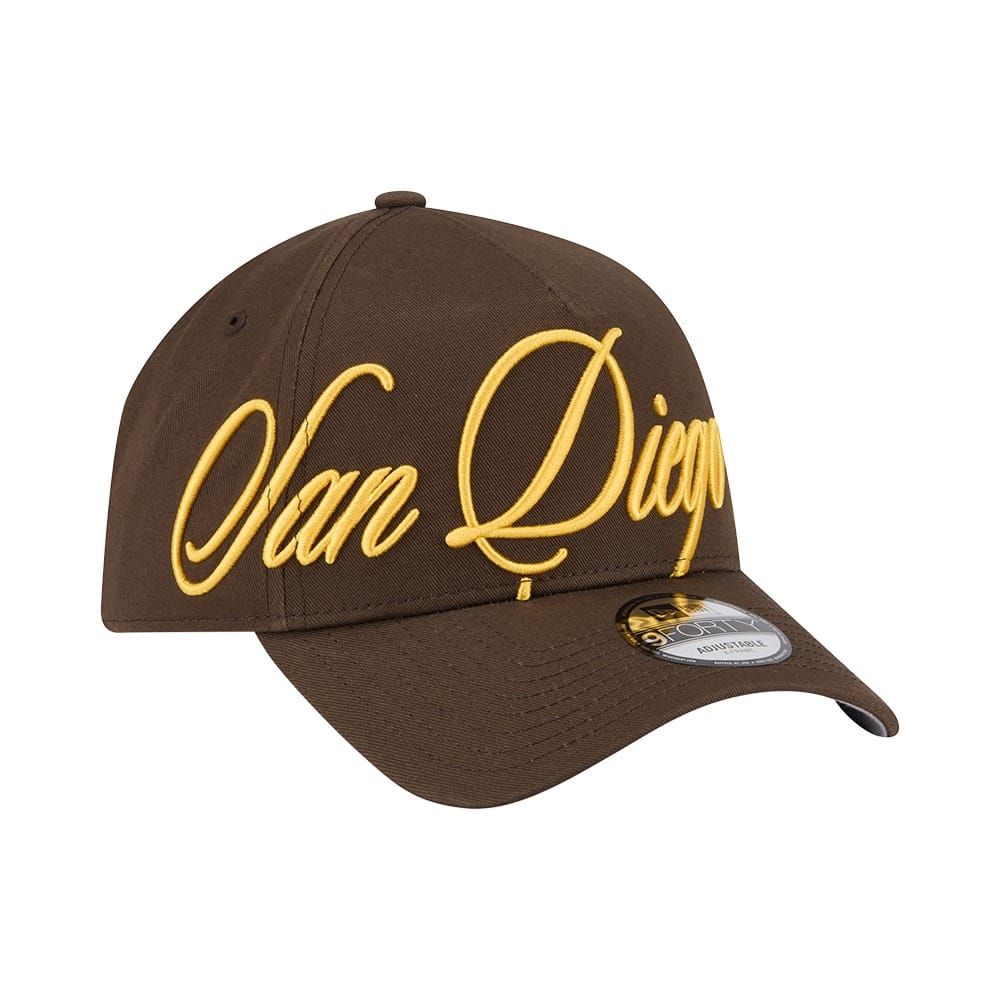 New Era 9FORTY A-Frame Calligraphic San Diego Padres - Brown