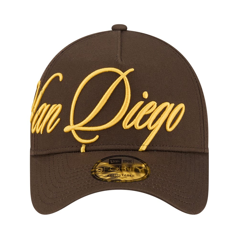 New Era 9FORTY A-Frame Calligraphic San Diego Padres - Brown
