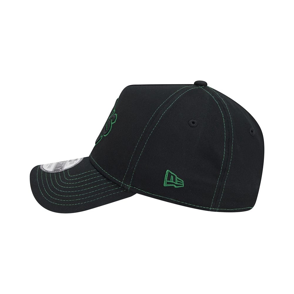 New Era 9FORTY A-Frame Contrast Stitch Oakland Athletics - Black / Green
