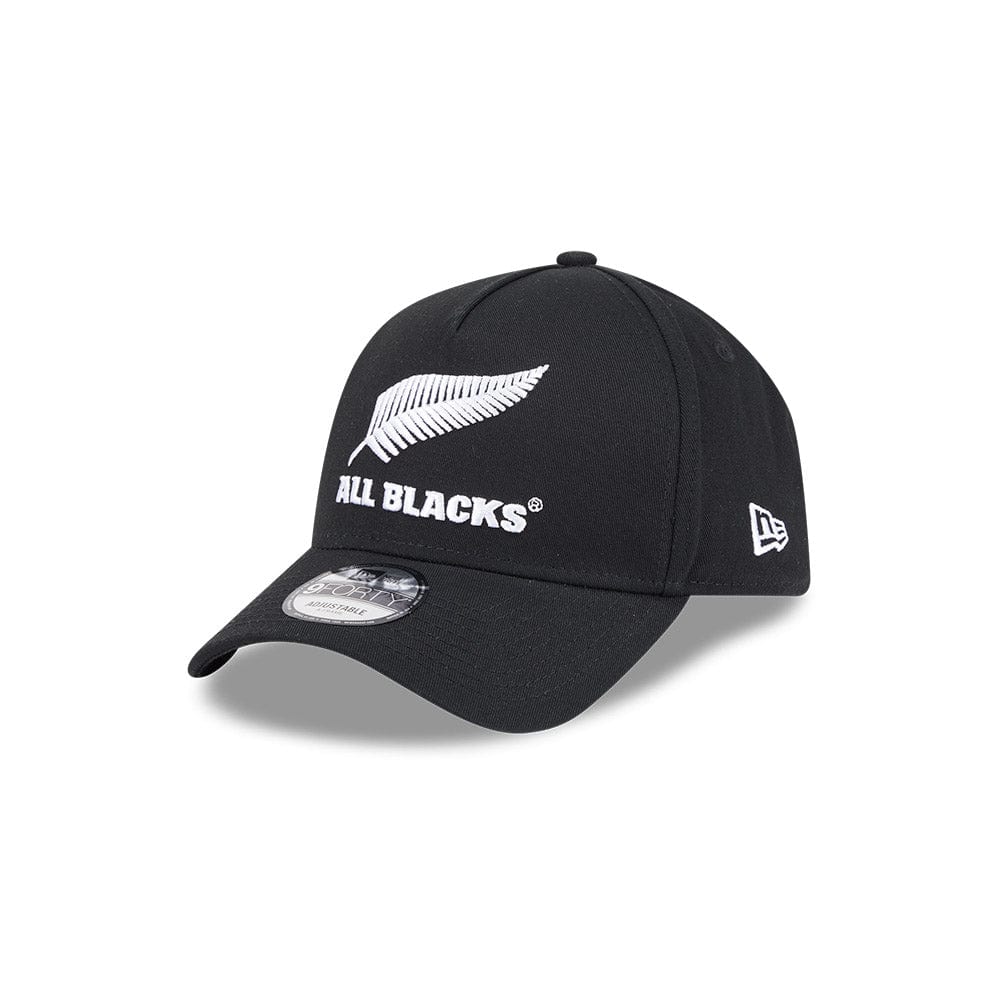 New Era 9FORTY A-Frame Snapback All Blacks - Black / White