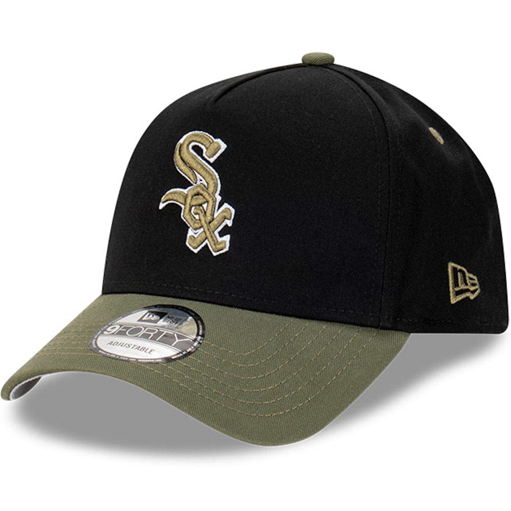New Era 9FORTY A-Frame Snapback Chicago White Sox - Black / New Olive