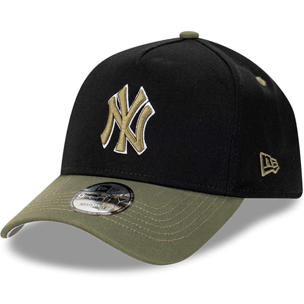 New Era 9FORTY A-Frame Snapback New York Yankees - Black / New Olive