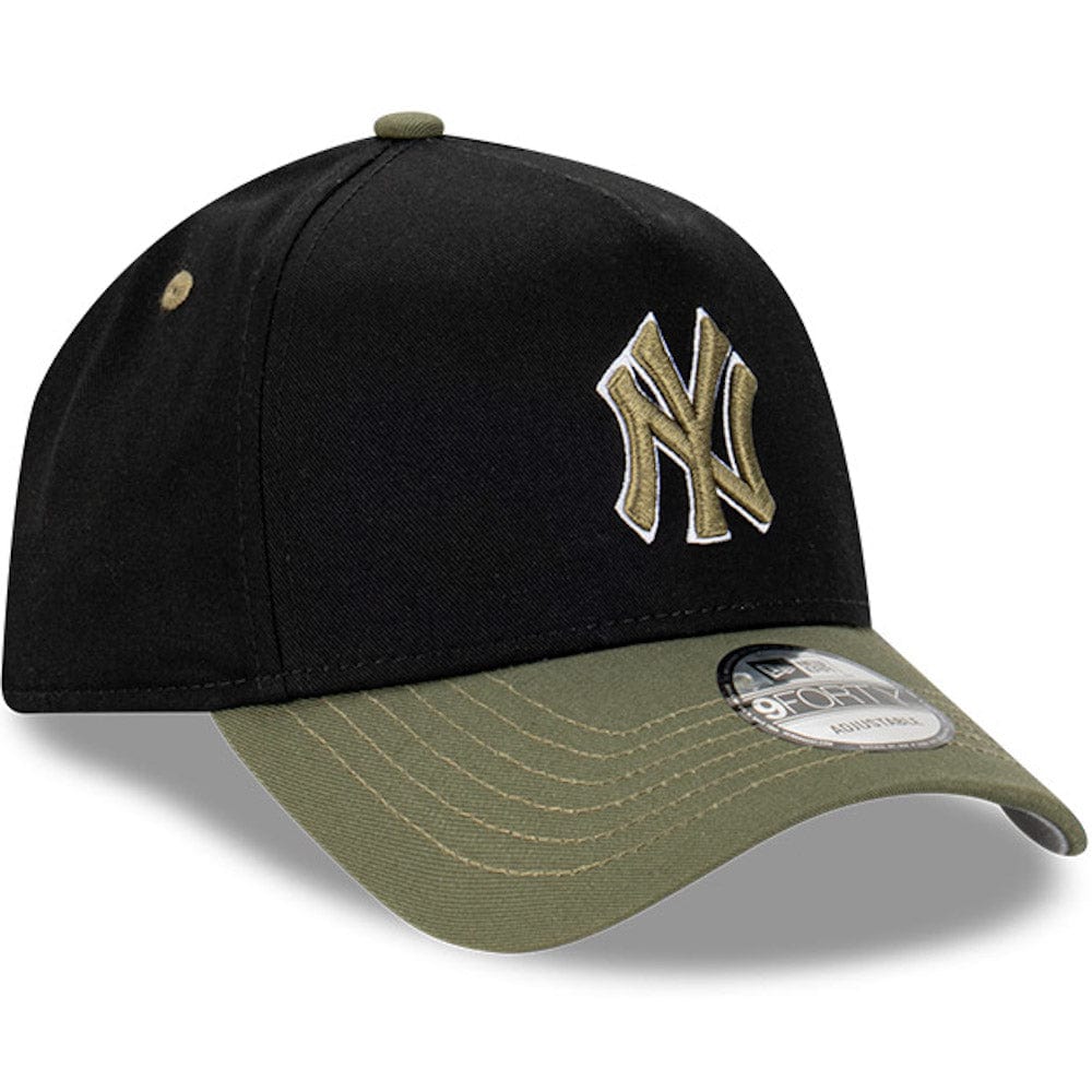 New Era 9FORTY A-Frame Snapback New York Yankees - Black / New Olive