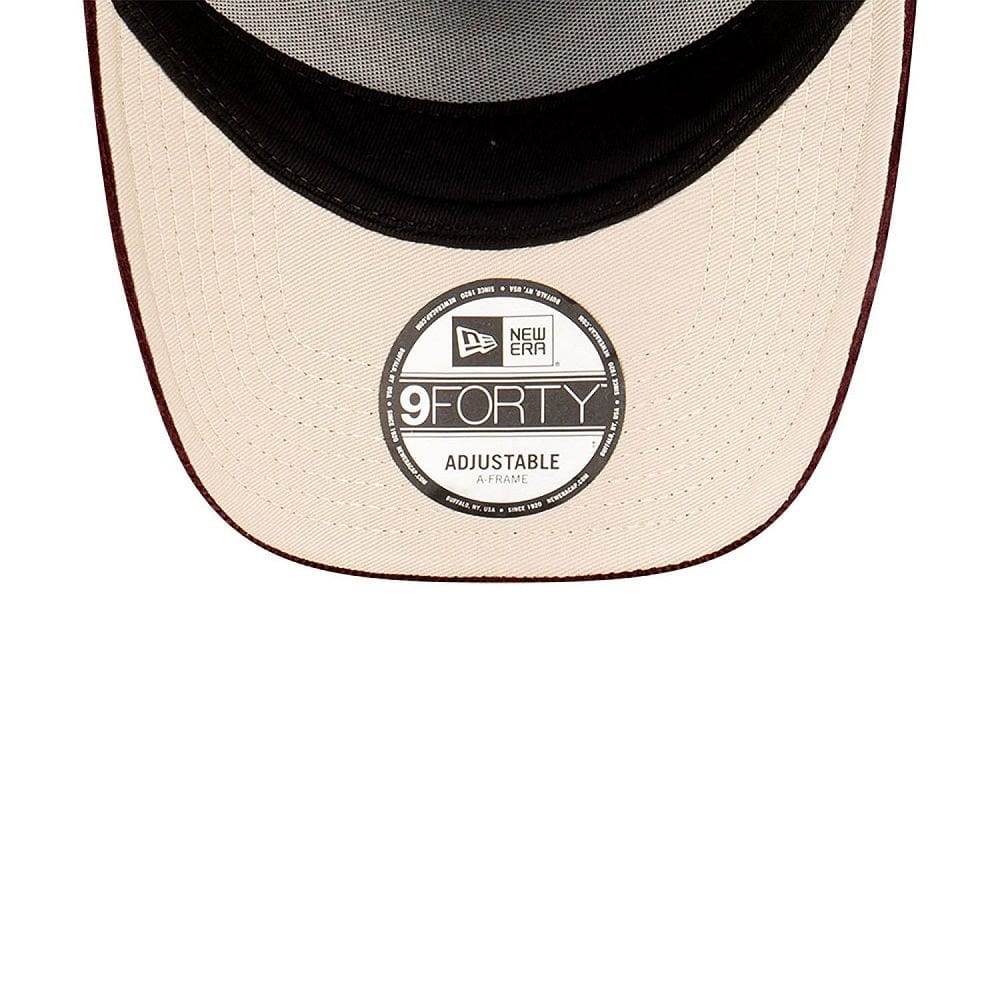 New Era 9FORTY Cord Brim A-Frame Snapback Las Vegas Raiders - Dark Green / Rhubarb