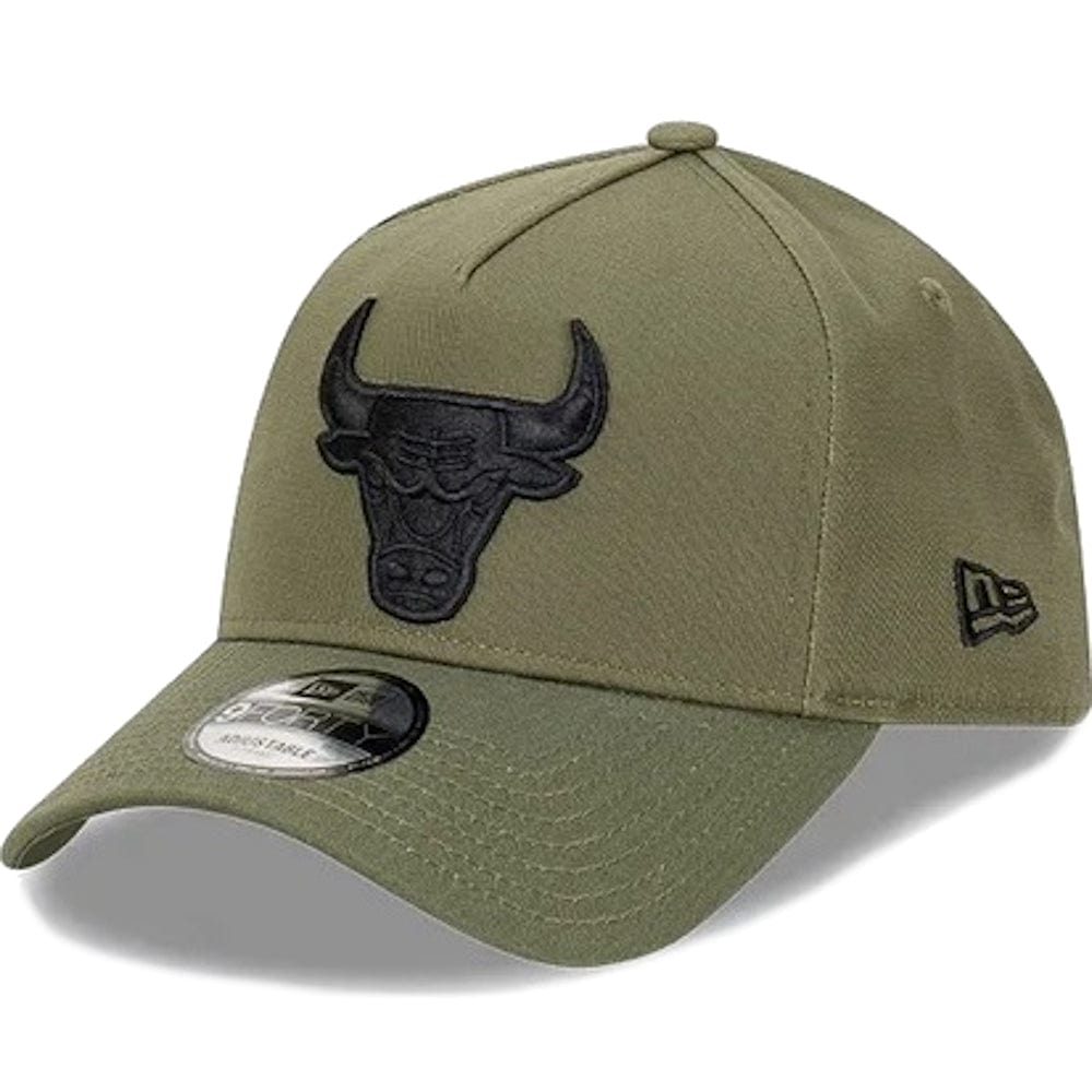 New Era 9FORTY Evergreen A-Frame Snapback Chicago Bulls - New Olive / Black