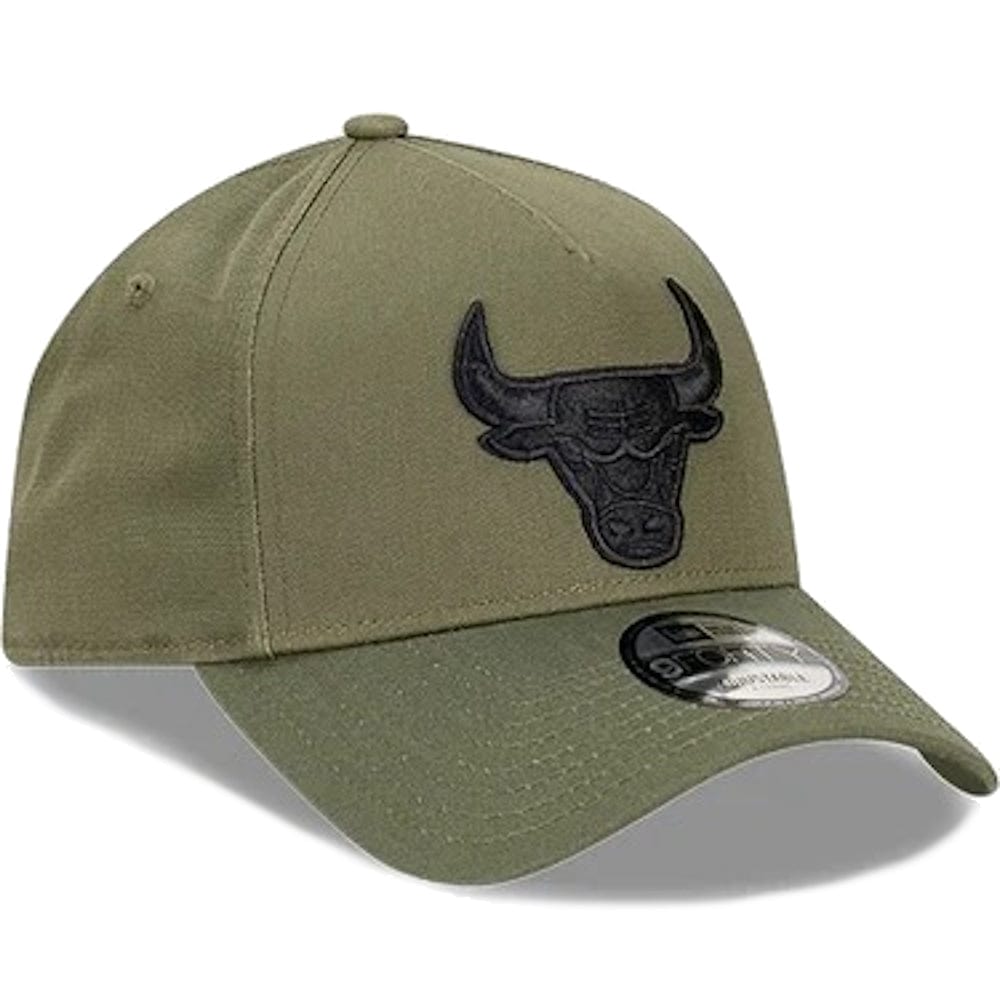 New Era 9FORTY Evergreen A-Frame Snapback Chicago Bulls - New Olive / Black