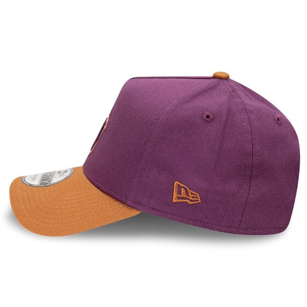 New Era 9FORTY Peanut Butter & Jam A-Frame Snapback New York Yankees - Damson / Toasted Peanut