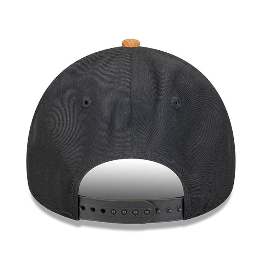 New Era 9FORTY Premium Cord Visor A-Frame Snapback Chicago Bulls - Black / Wheat