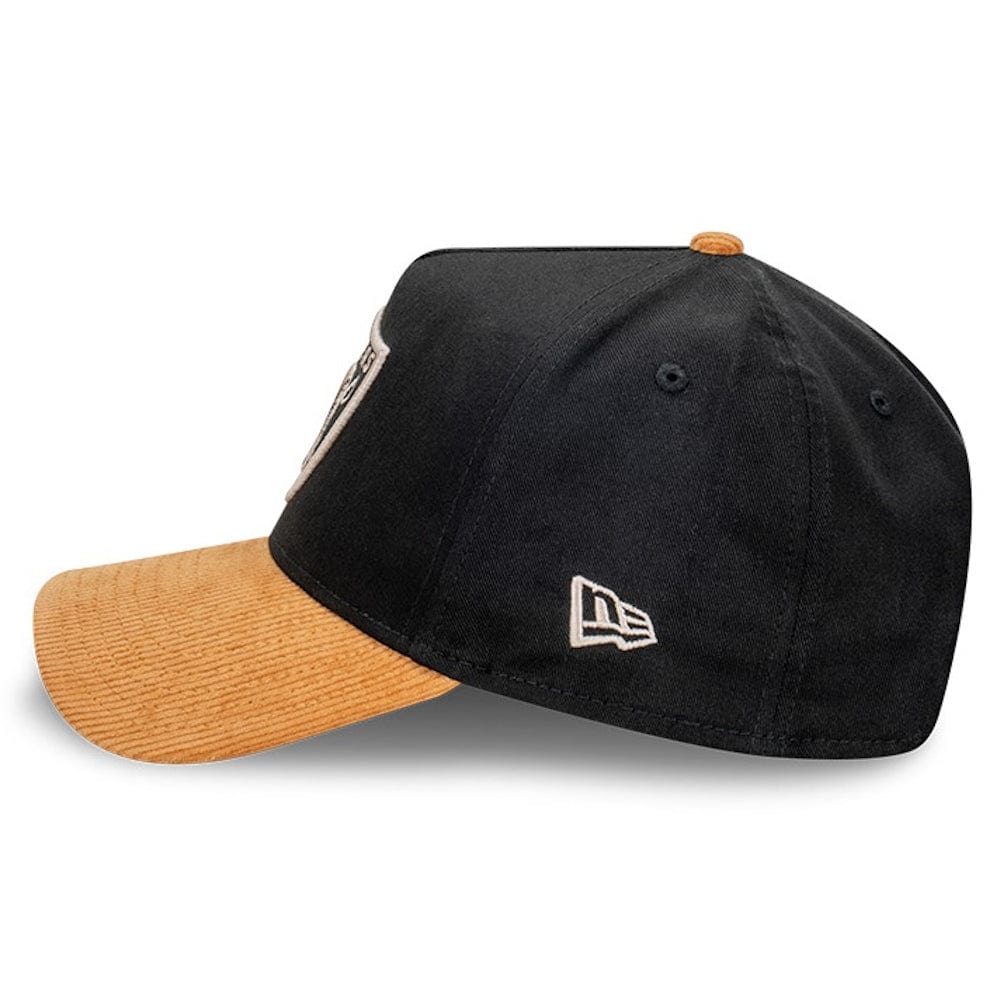 New Era 9FORTY Premium Cord Visor A-Frame Snapback Las Vegas Raiders - Black / Wheat