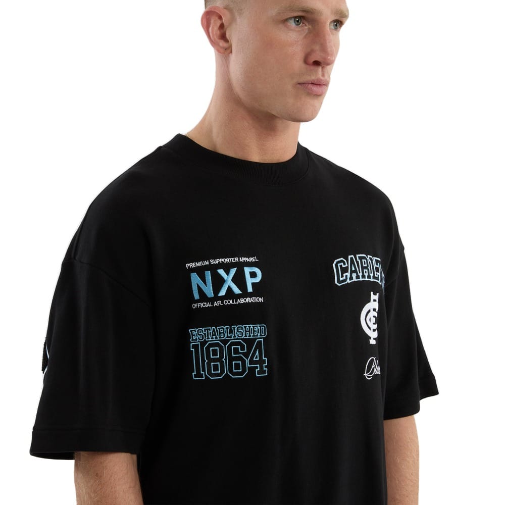 NXP X AFL Carlton Stadium Loopback Tee -  Black
