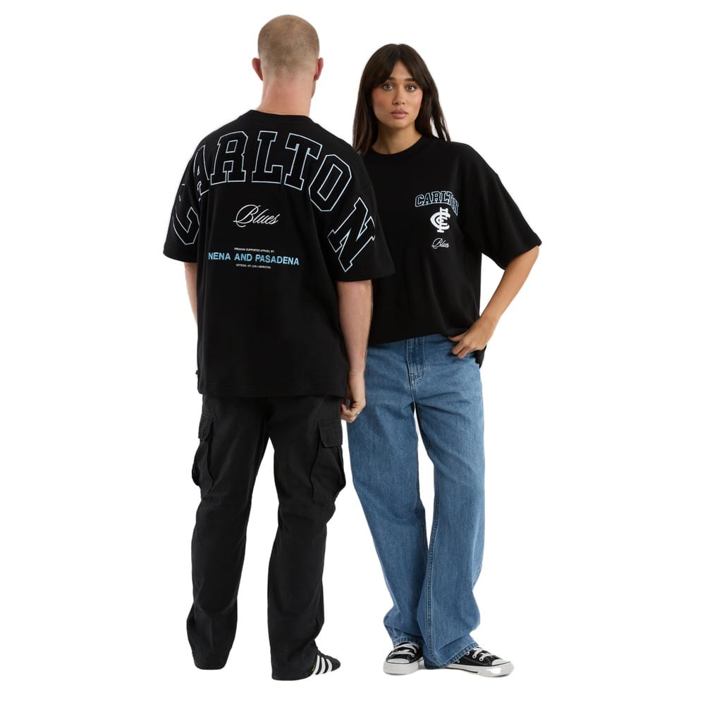 NXP X AFL Carlton Stadium Loopback Tee -  Black