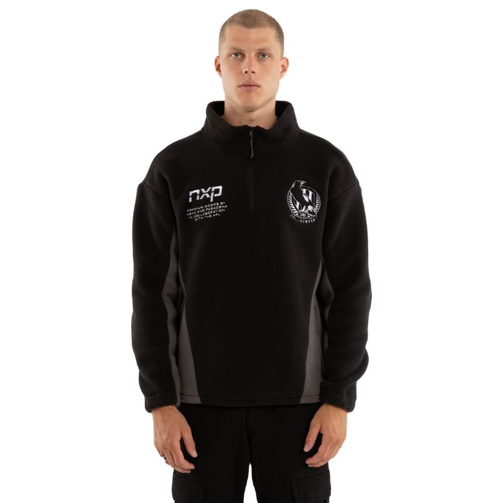 NXP X AFL Collingwood Defence Pullover - Black / Charcoal