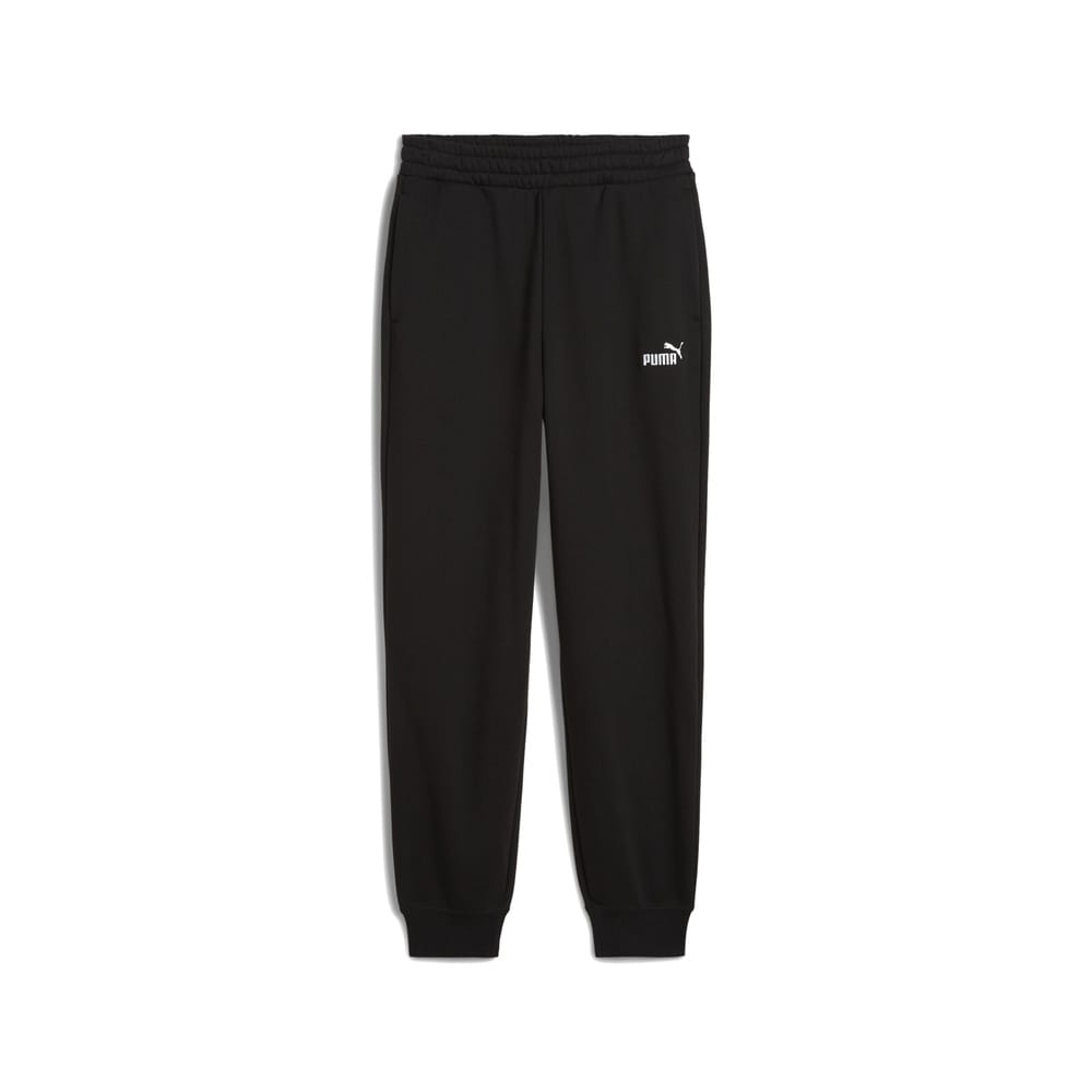 PUMA Womens Essentials Small Logo Comfort High-Waist Pant - Black