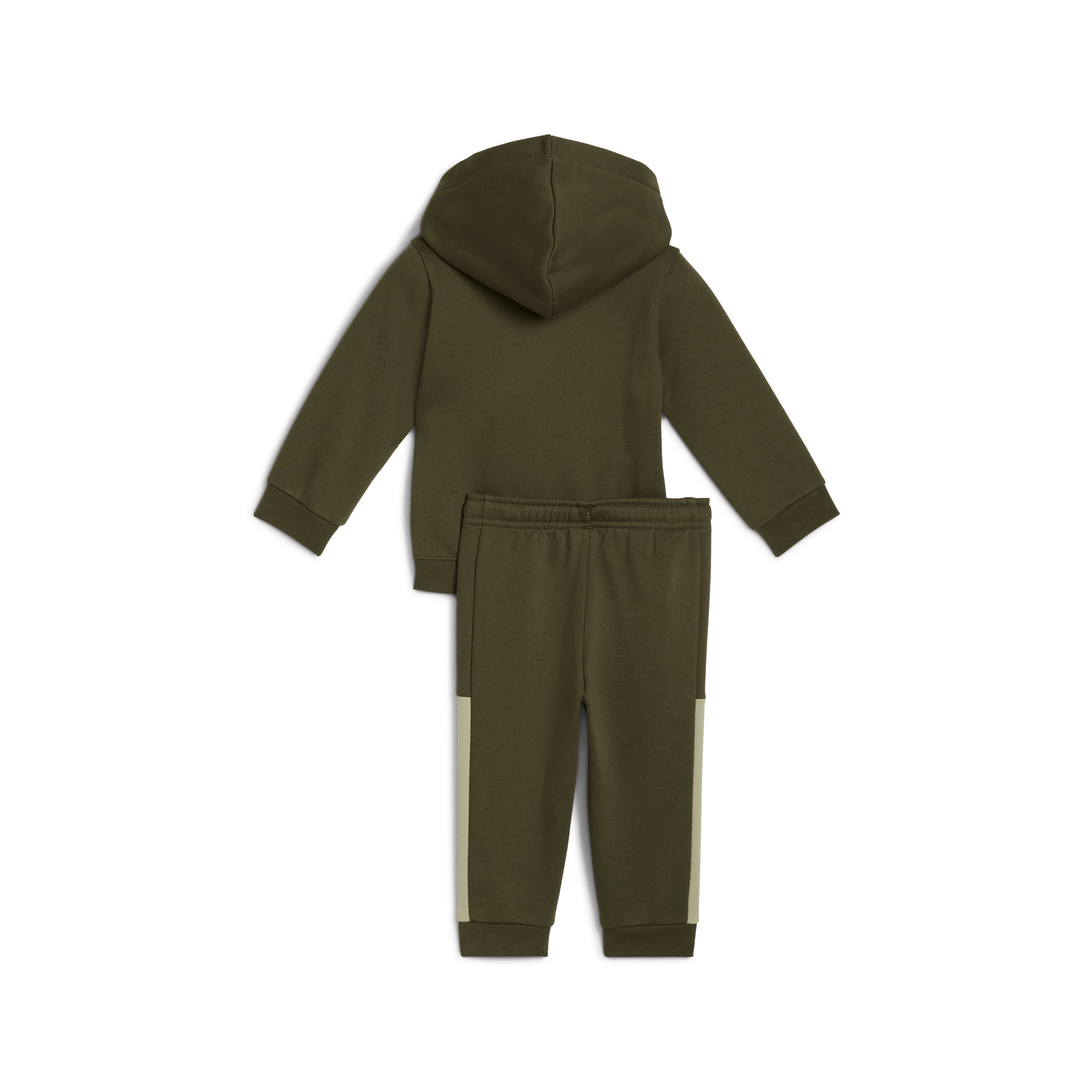 PUMA Infants Minicats Essentials Block Hooded Set - Dark Olive