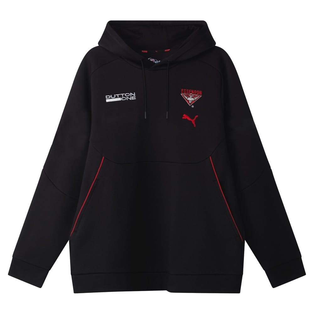 PUMA Youth 2026 Essendon Team Hoodie - Black