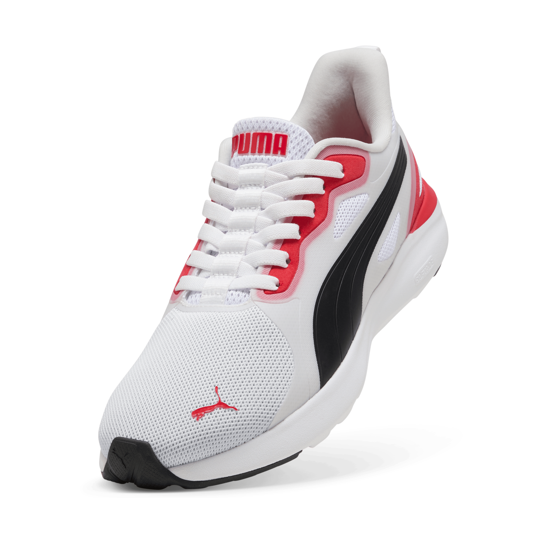 PUMA Softride Cosmic Street Sliptech - White / Black / All Time Red