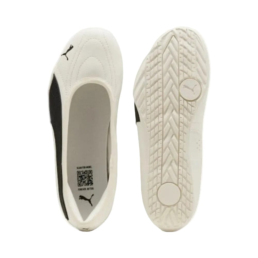 PUMA Women's Catch Soleil Ballerina - White / Black