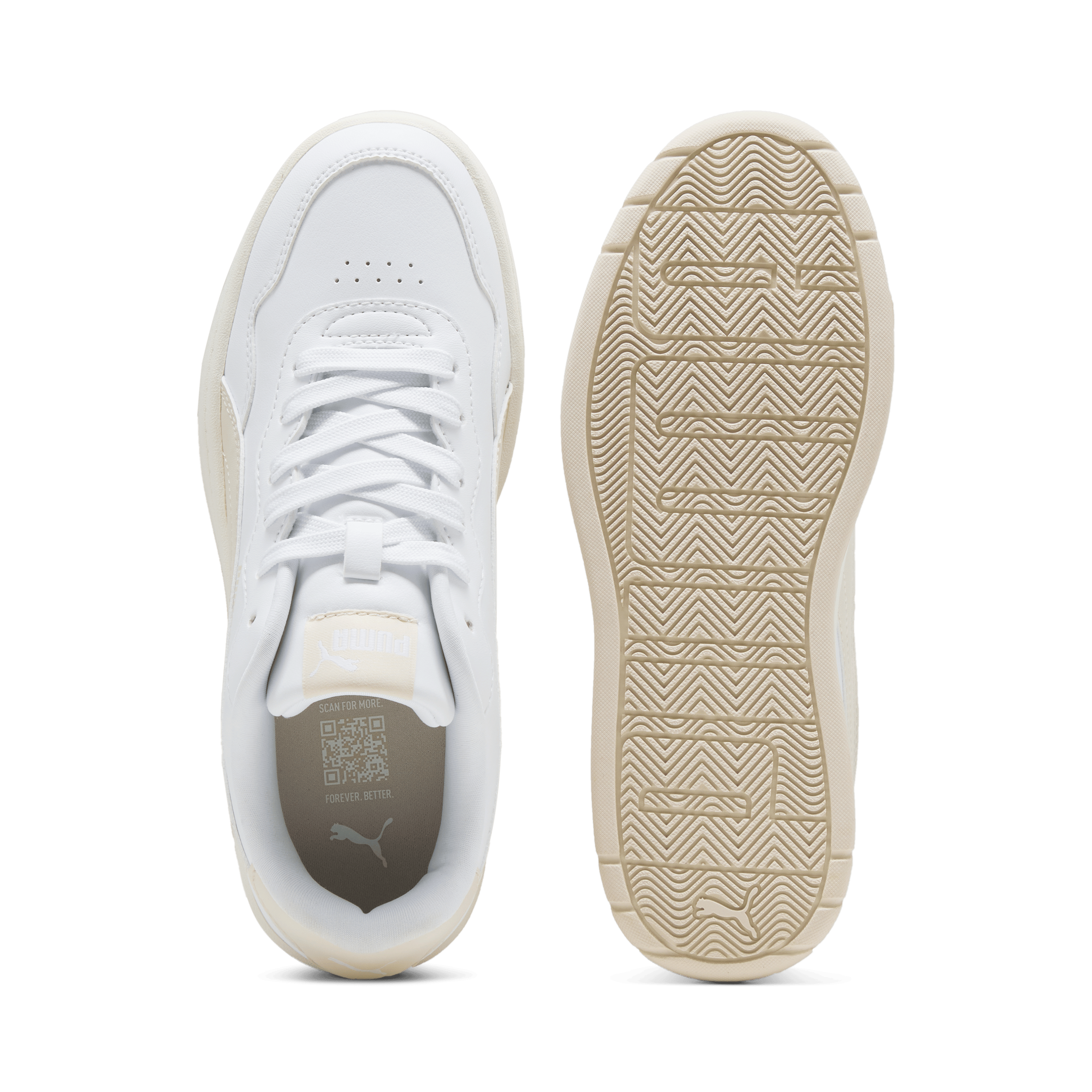 PUMA Womens Court Lally Skye - White / Alpine Snow