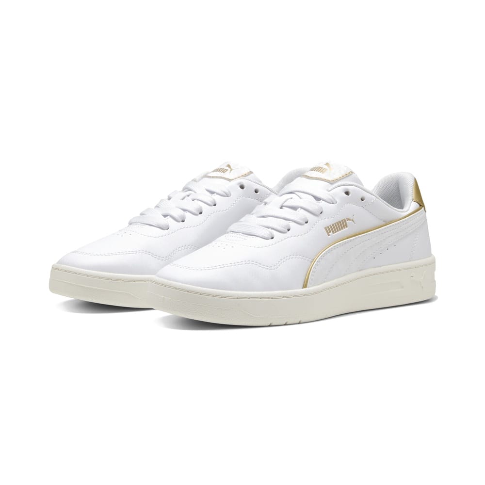 PUMA Womens DayINight Court Lally - White / White / Gold