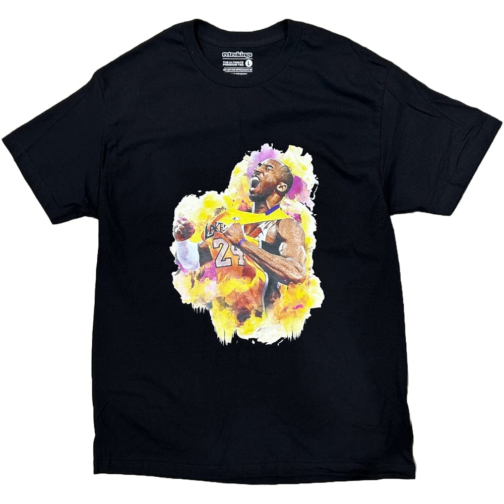 Retro Kings Mamba Watercolour Tee - Black