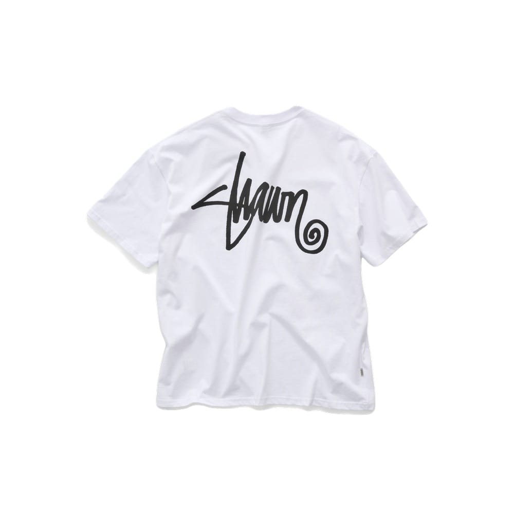 S / DOUBLE Shawn Script SS Tee - White