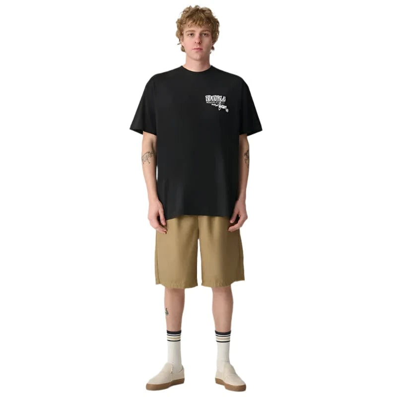 S / DOUBLE World Wide Roots Tee - Black