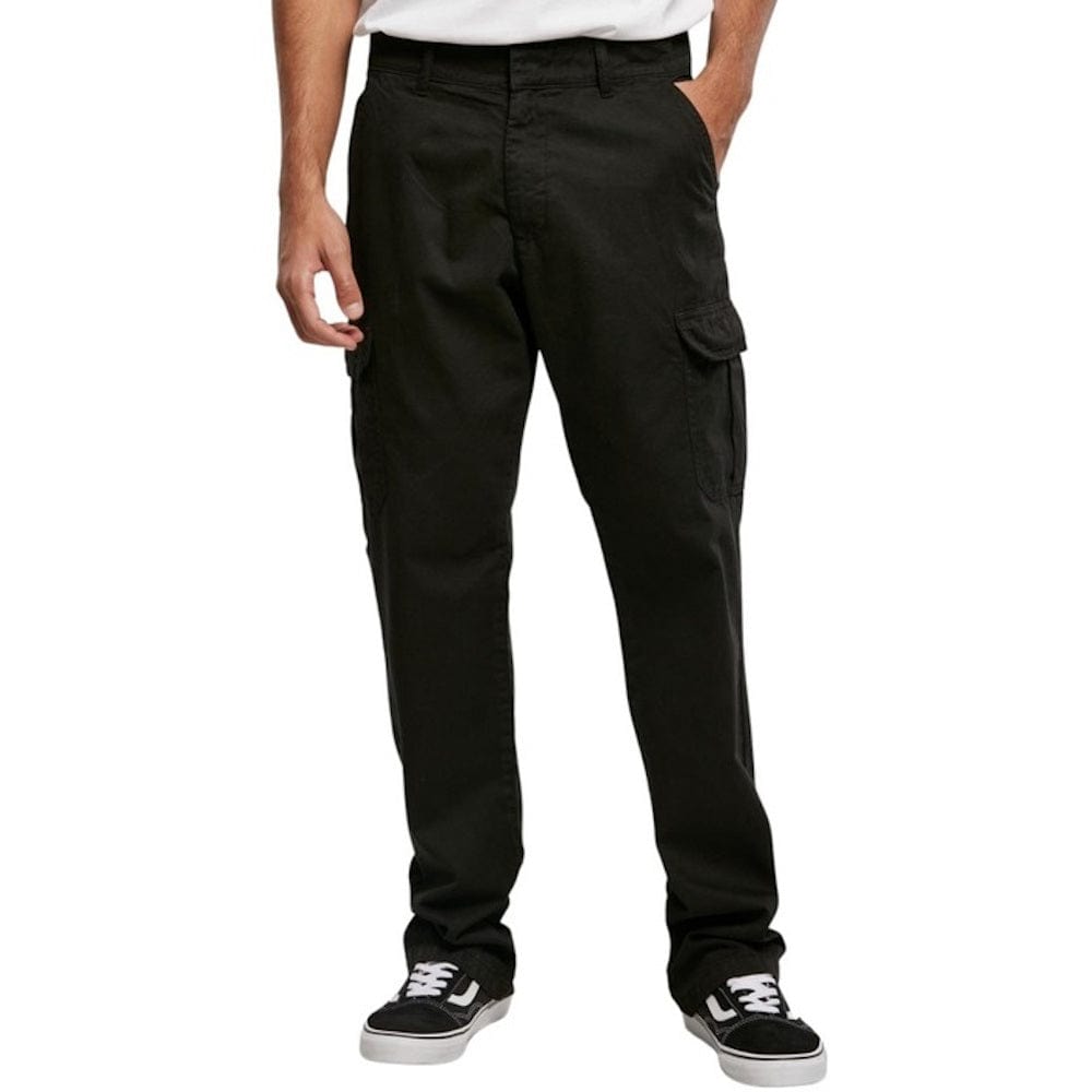Urban Classics Straight Leg Cargo Pants - Black