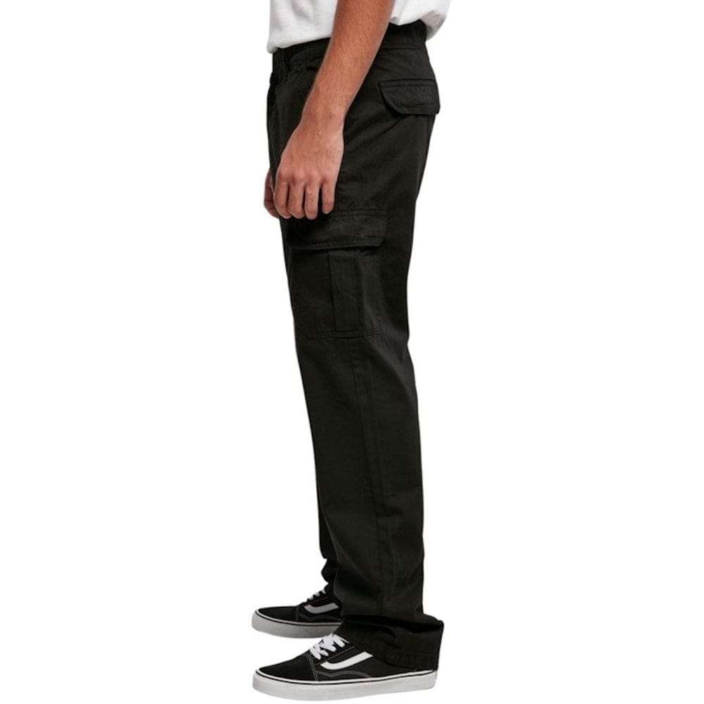 Urban Classics Straight Leg Cargo Pants - Black