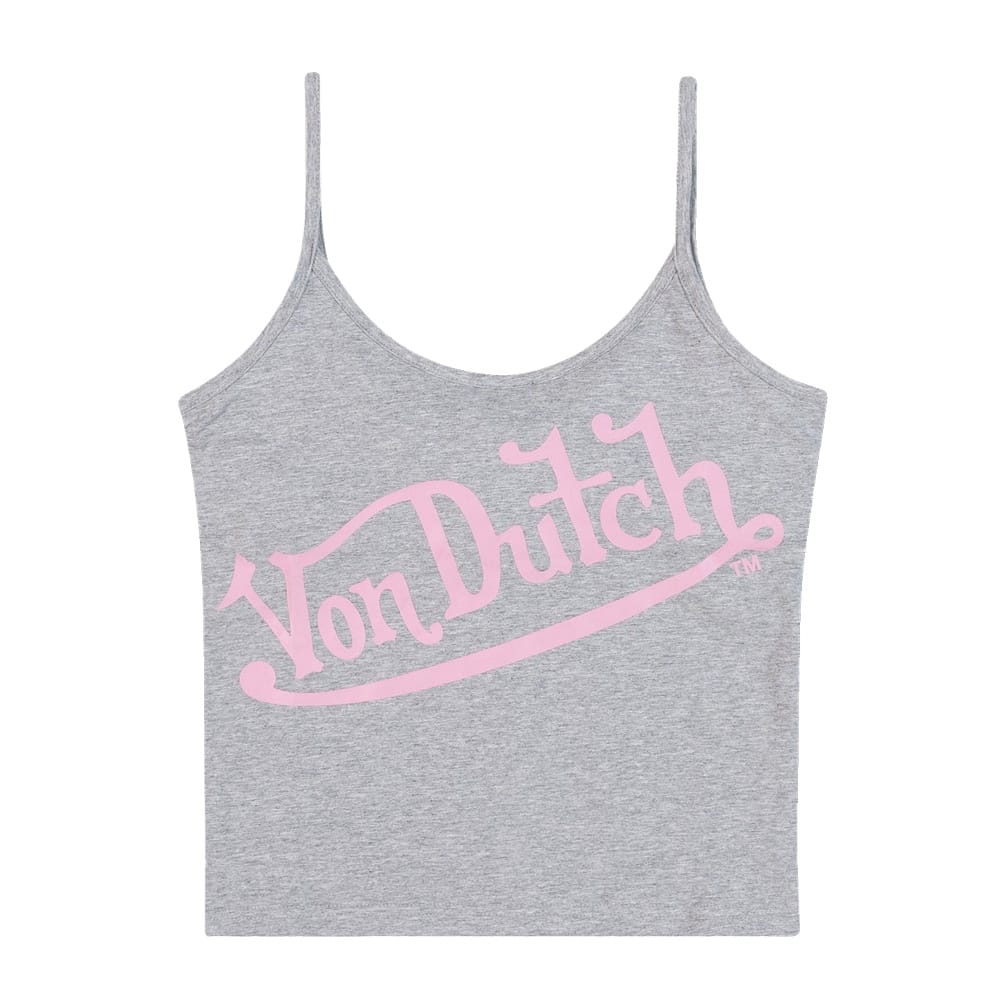 Von Dutch Angle Singlet - Grey Marle