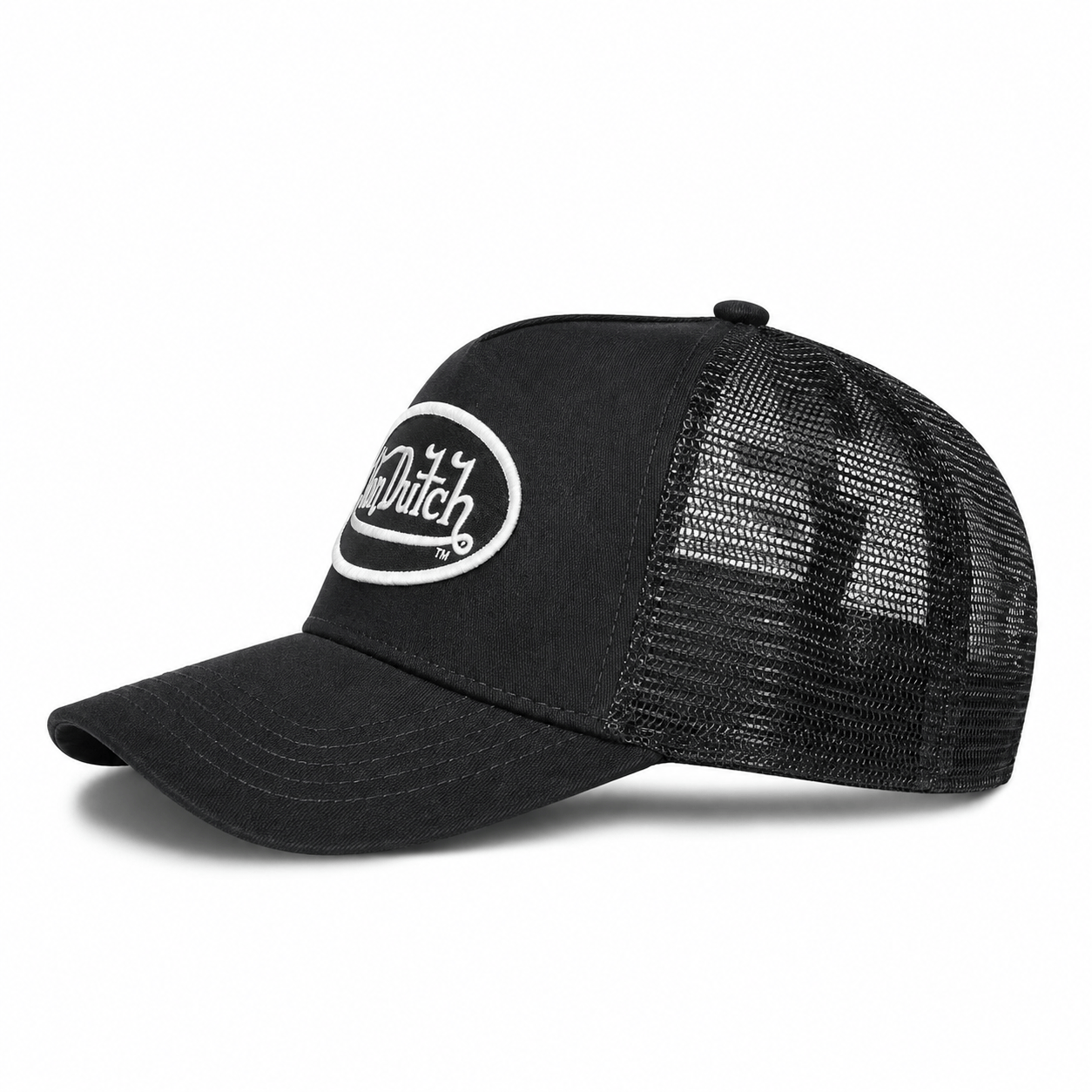 Von Dutch Big Signature Trucker Hat - Black