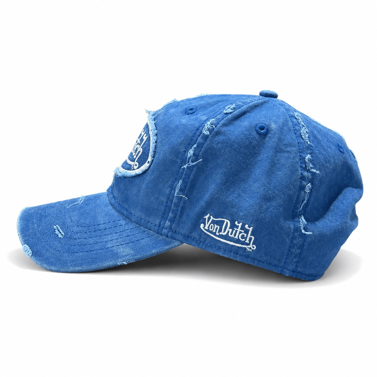 Von Dutch Chain Stitch Dad Cap - Dark Navy
