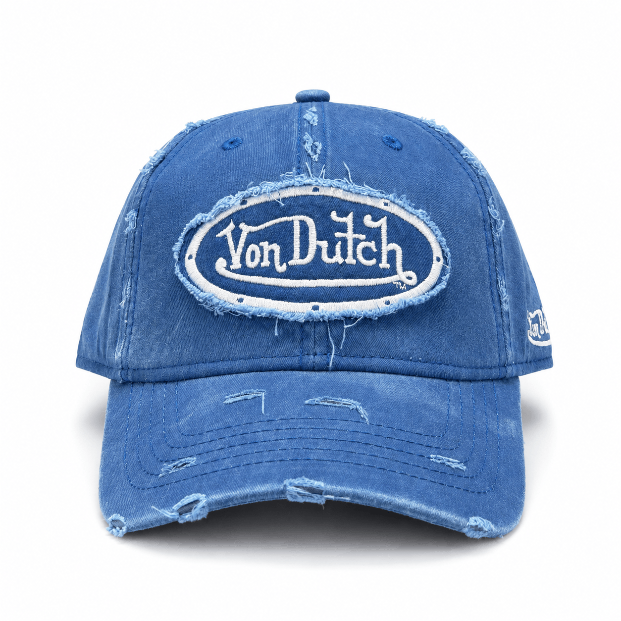 Von Dutch Chain Stitch Dad Cap - Dark Navy