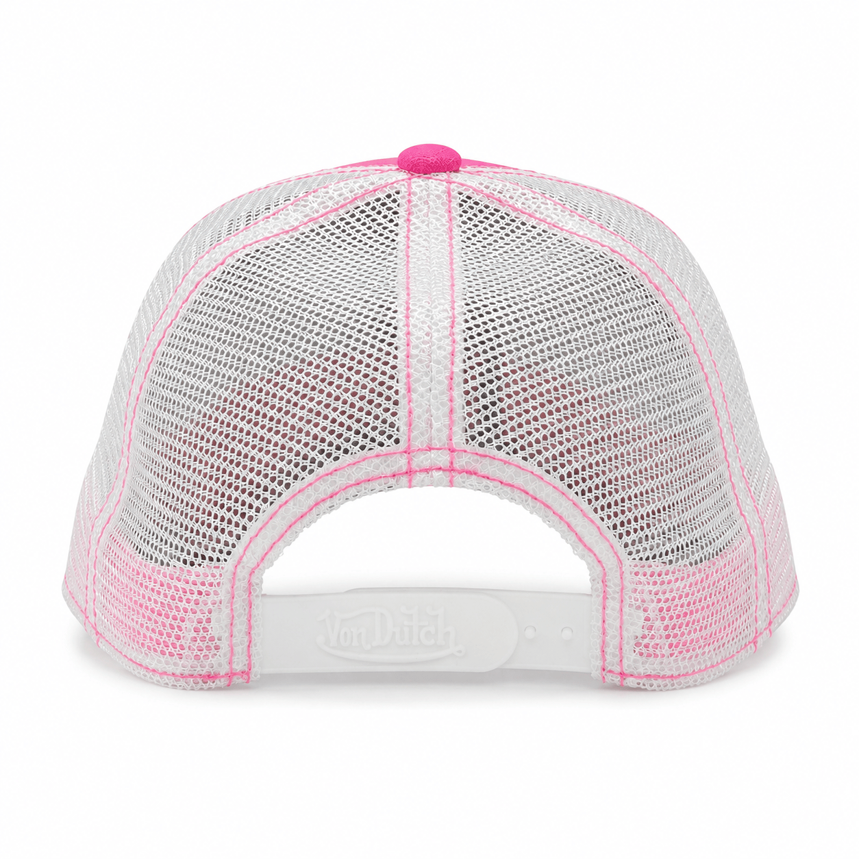 Von Dutch Velvet Originals Trucker Hat - Pink / White