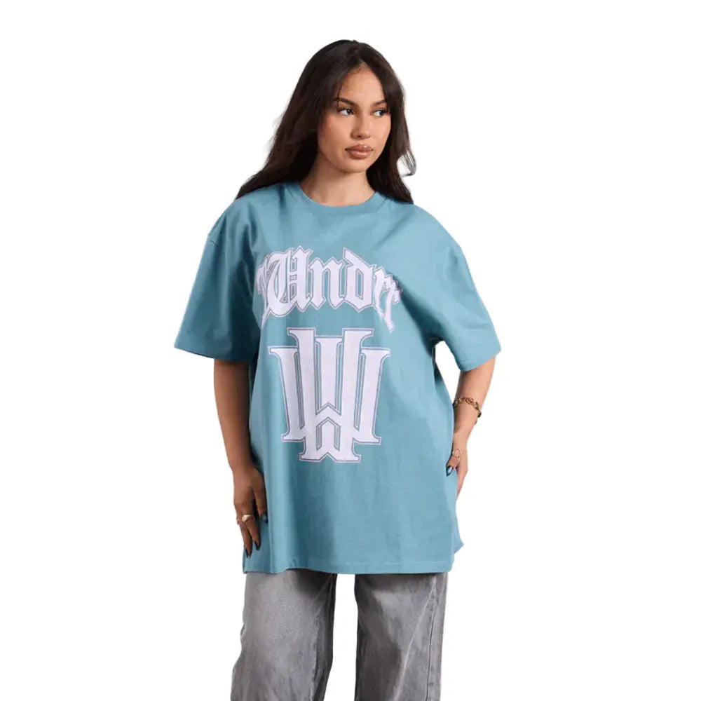 WNDRR Archetype Box Fit Tee - Dusk Blue