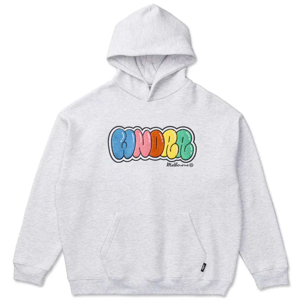 WNDRR Blissed Hood Sweat - White Marle