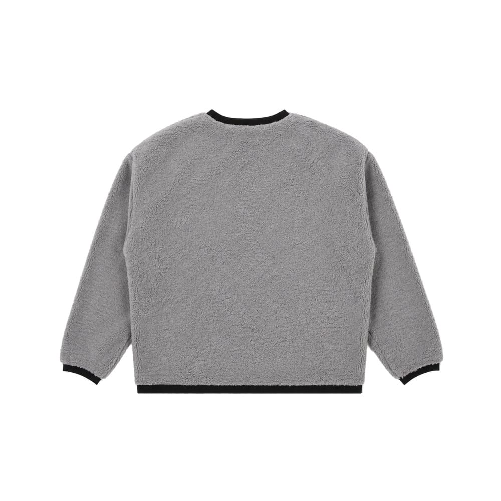 WNDRR Blissed Sherpa Pullover - Cement Grey