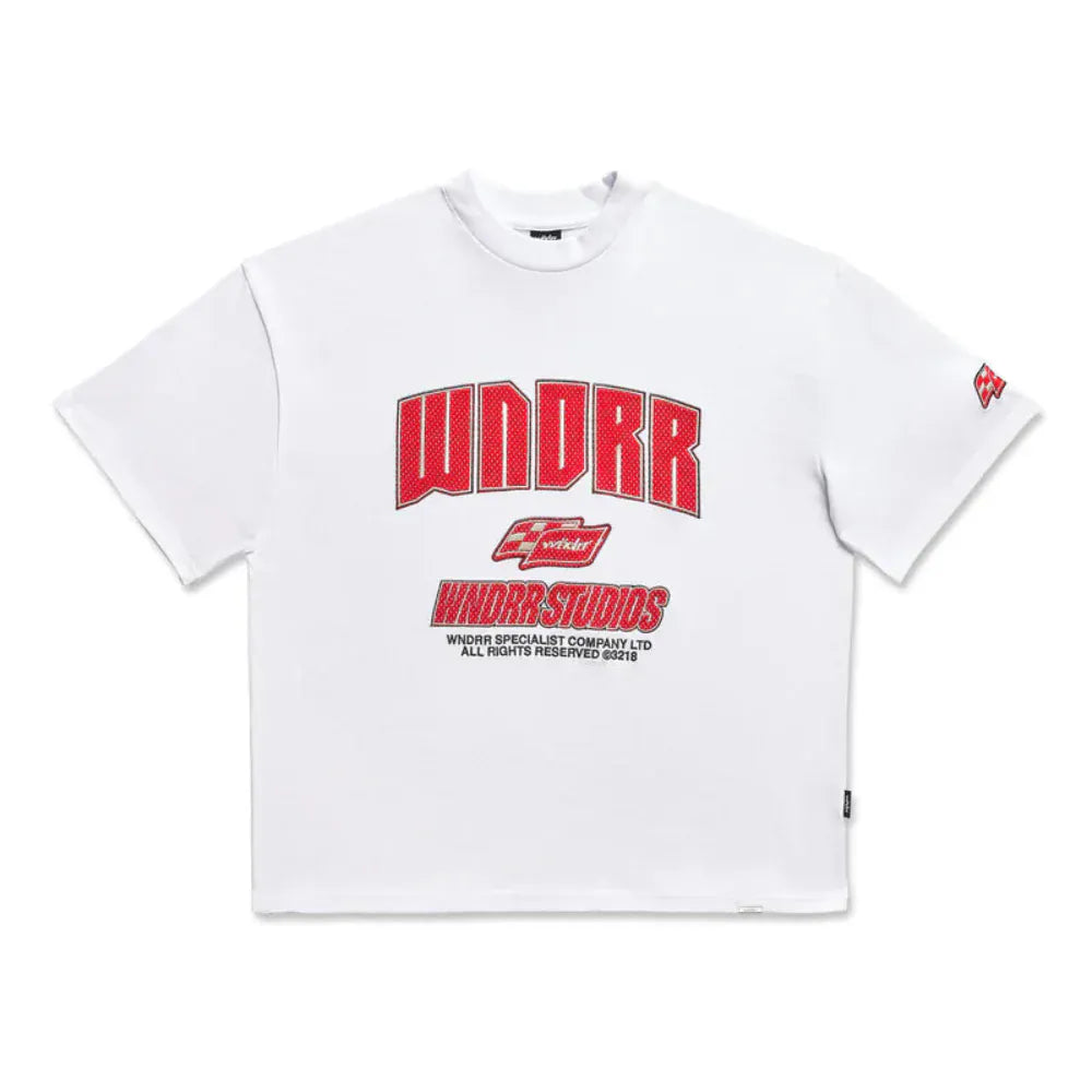 WNDRR Drivetrain Heavy Weight Tee - White