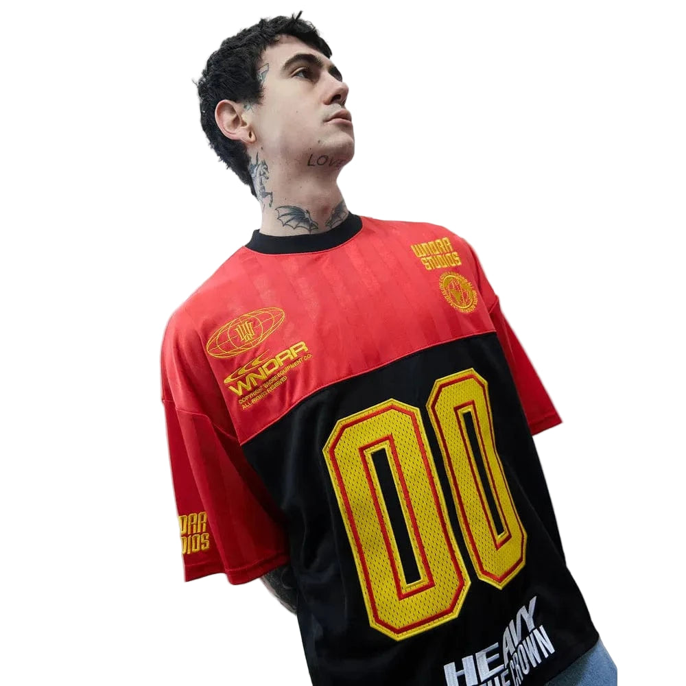 WNDRR Dynasty Quarterback Jersey - Red / Black