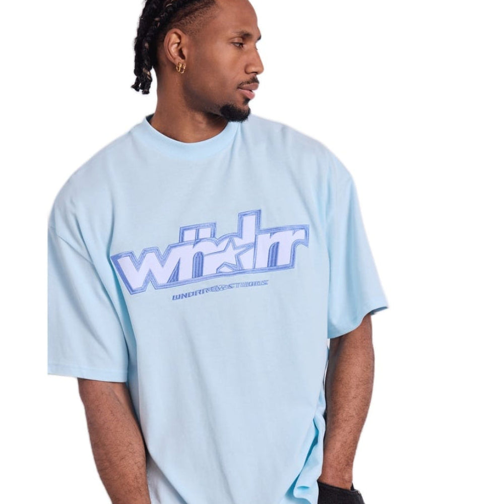 WNDRR Five Point Heavy Weight Tee - Baby Blue