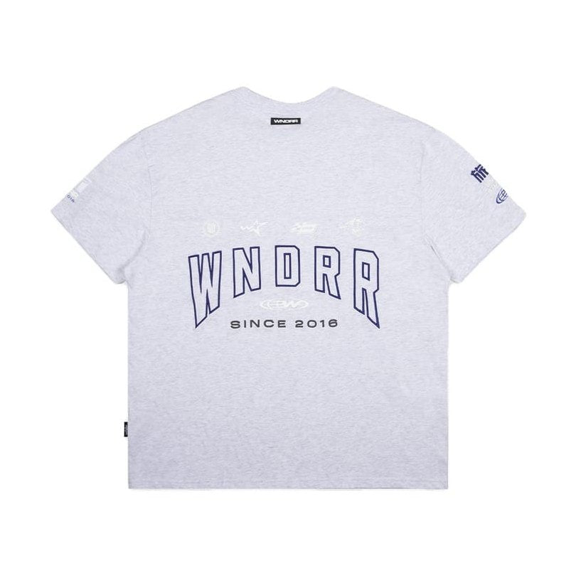 WNDRR Hashi Box Fit Tee - White Marle