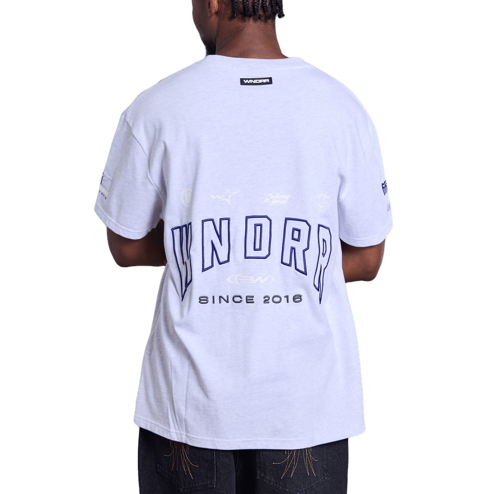 WNDRR Hashi Box Fit Tee - White Marle