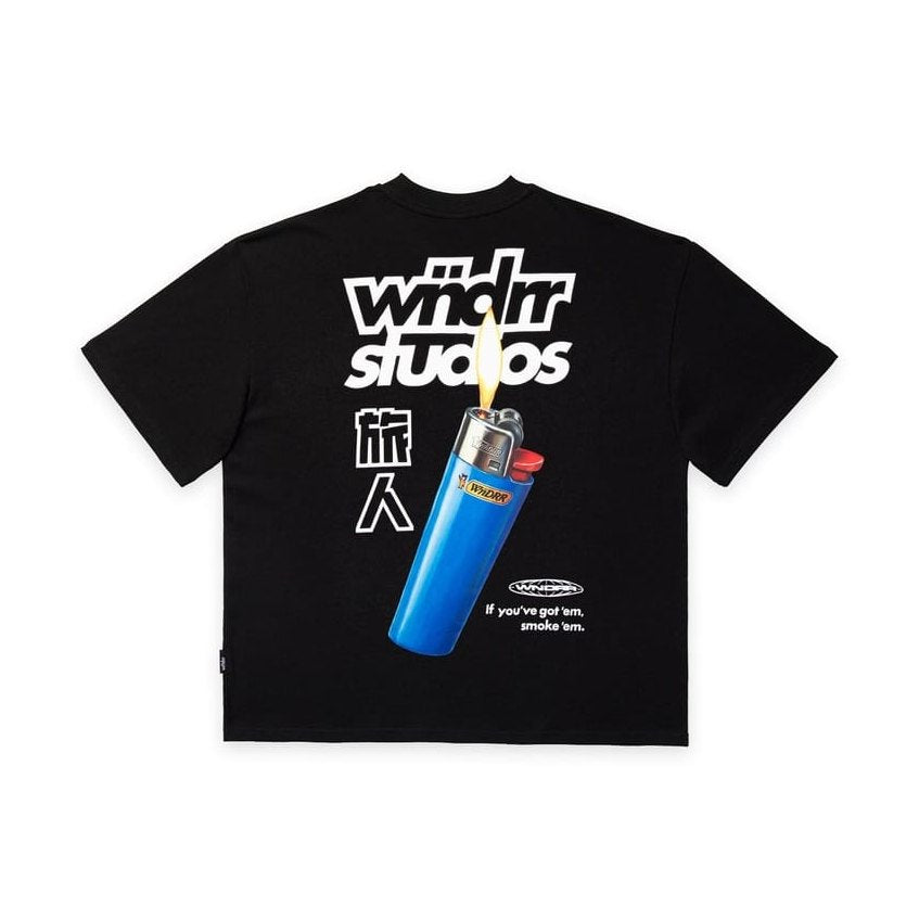 WNDRR Lighter Heavy Weight Tee - Black
