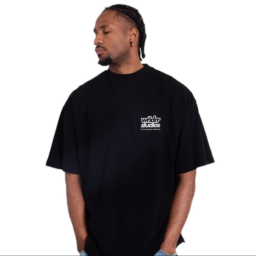 WNDRR Lighter Heavy Weight Tee - Black