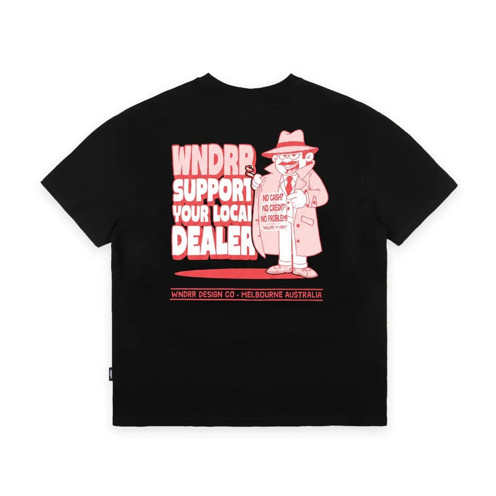 WNDRR Local BOX FIT Tee - Black