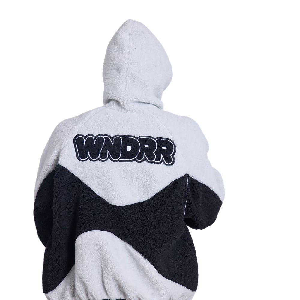 WNDRR Nimbus Fleece Jacket - Oyster / Black