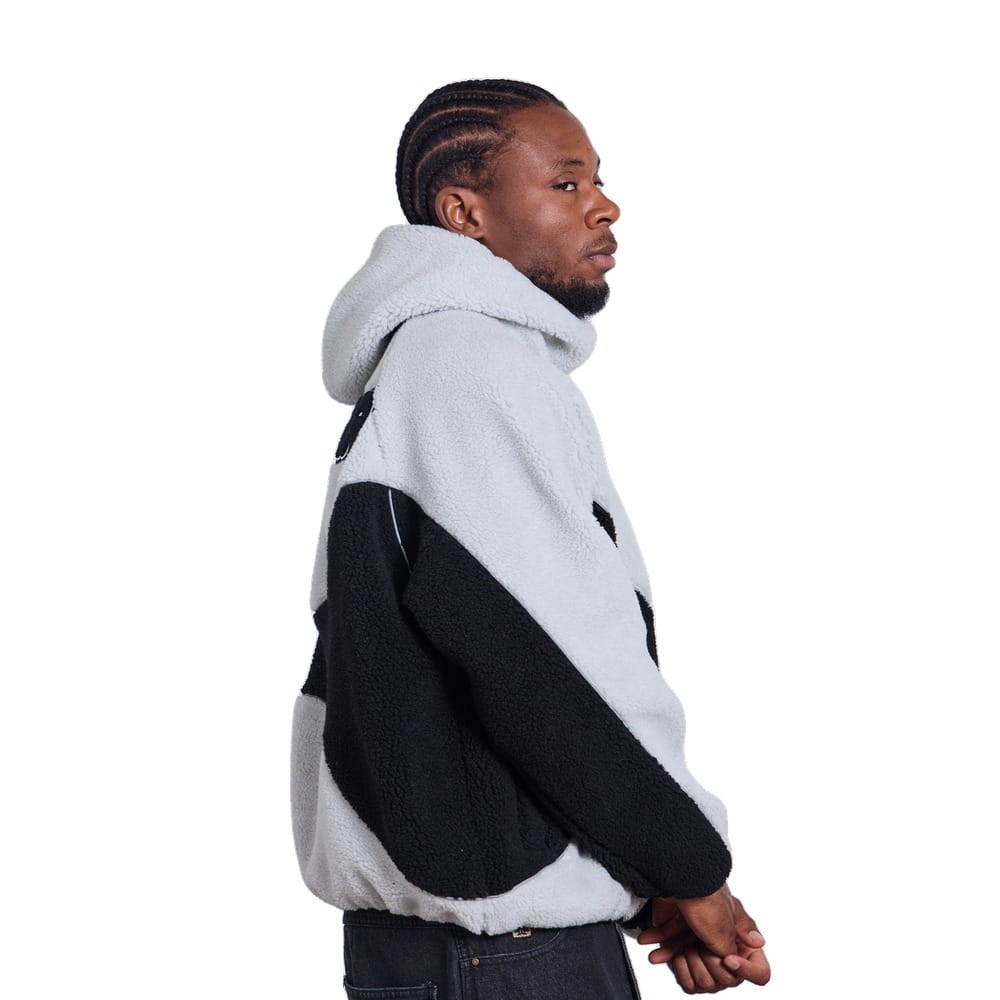 WNDRR Nimbus Fleece Jacket - Oyster / Black