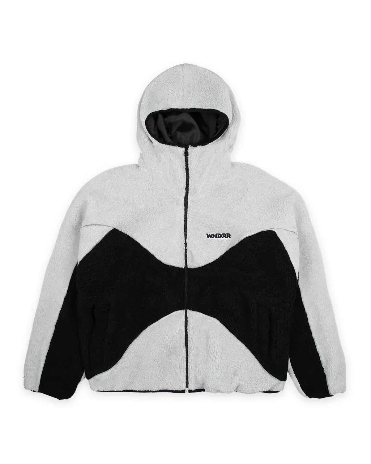 WNDRR Nimbus Fleece Jacket - Oyster / Black