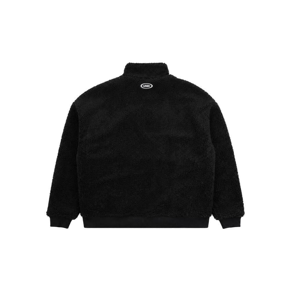 WNDRR Orbit 1/4 Zip Sherpa Fleece - Black