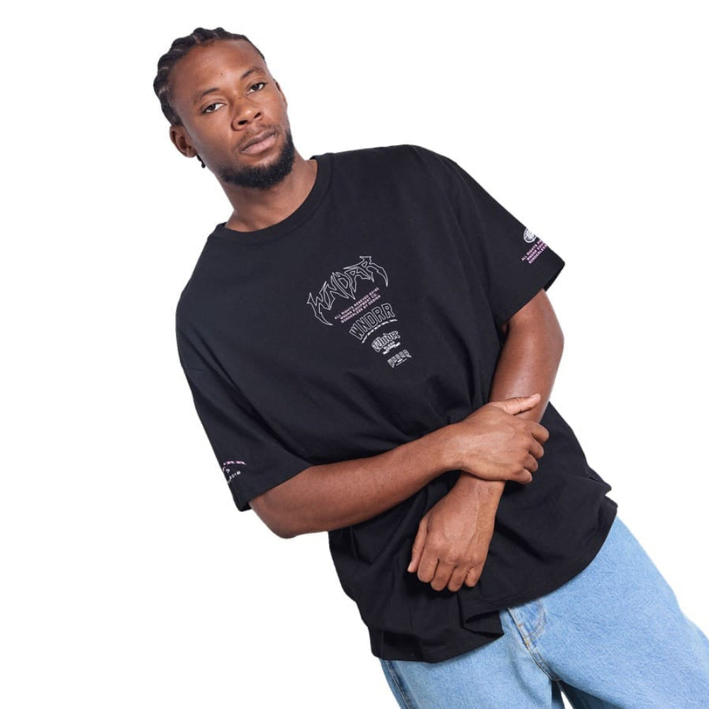 WNDRR Overpower Box Fit Tee - Black